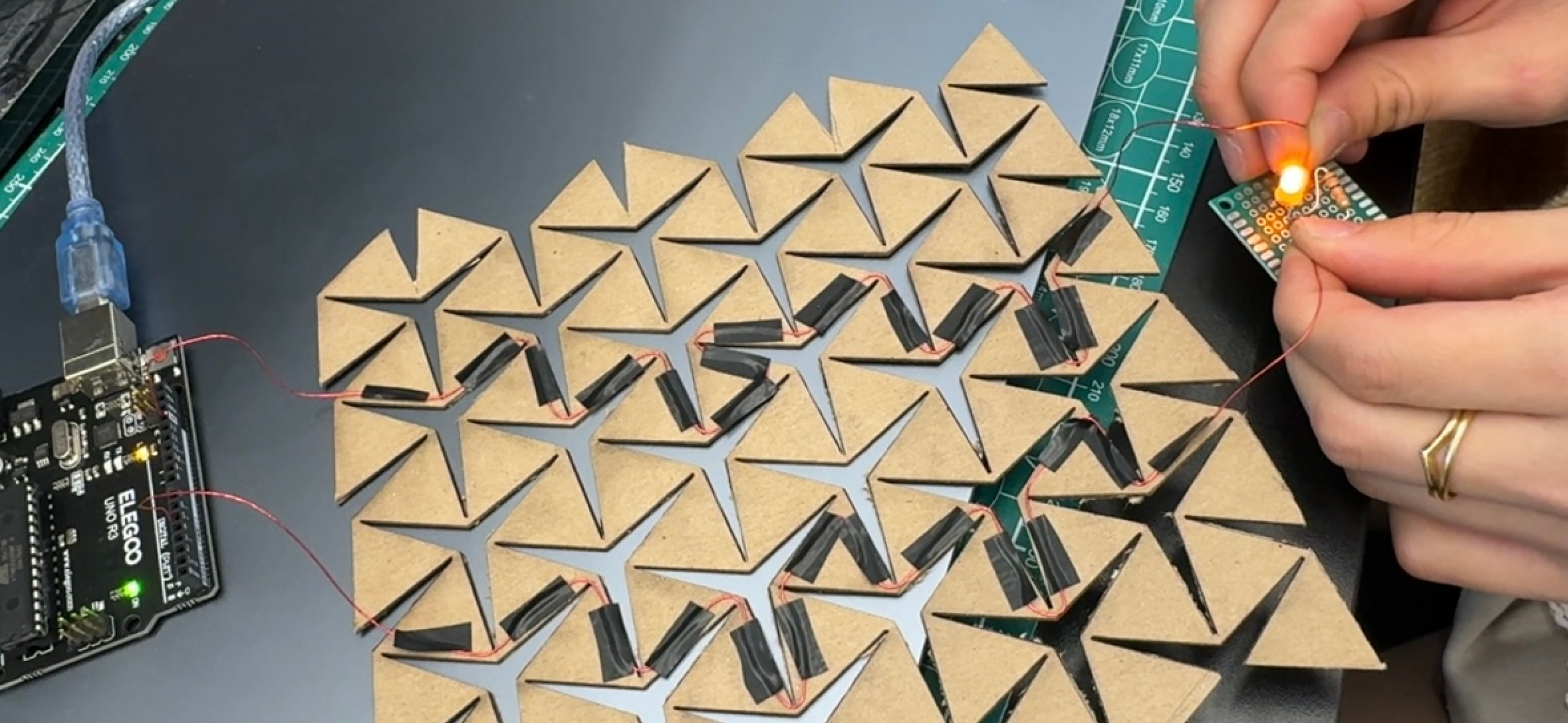 Cardboard LED test